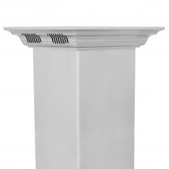 ZLINE Kitchen And Bath Range Hood Accessories ZLINE Crown Molding In Stainless Steel With Built-in Bluetooth Speakers (CM6-BT-GL9i)