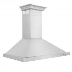 ZLINE Kitchen And Bath Shop By Brand ZLINE Convertible Vent Wall Mount Range Hood In Stainless Steel With Crown Molding (KBCRN) 9 ZLINE Kitchen And Bath Shop By Brand ZLINE Convertible Vent Wall Mount Range Hood In Stainless Steel With Crown Molding (KBCRN)