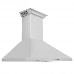 ZLINE Kitchen And Bath Shop By Brand ZLINE Wall Mount Range Hood In Stainless Steel With Built-in ZLINE CrownSound Bluetooth Speakers (KF1CRN-BT)