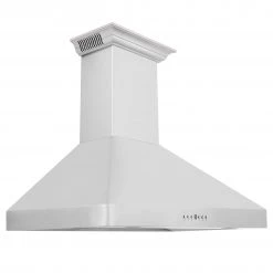 ZLINE Kitchen And Bath ZLINE 30 In. Wall Mount Range Hood In Stainless Steel With Built-in ZLINE CrownSound Bluetooth Speakers (KF2CRN-BT)