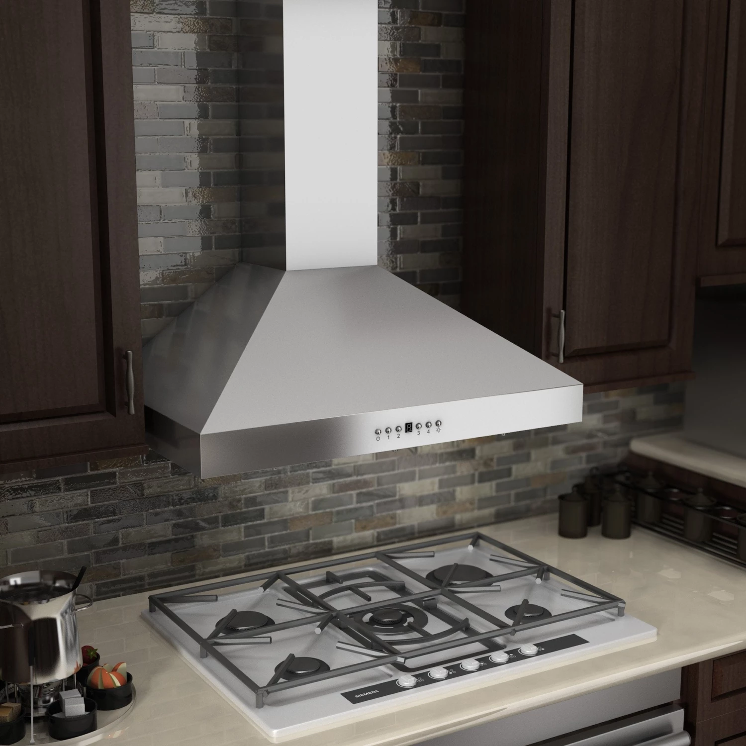 ZLINE Kitchen And Bath ZLINE Convertible Vent Wall Mount Range Hood In Stainless Steel With Crown Molding (KL3CRN) Shop By Brand 8 ZLINE Kitchen And Bath ZLINE Convertible Vent Wall Mount Range Hood In Stainless Steel With Crown Molding (KL3CRN) Shop By Brand