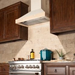 ZLINE Kitchen And Bath Shop By Brand ZLINE Unfinished Wooden 400 CFM Wall Mount Range Hood Includes Remote Motor (KBUF-RS-400) 12 ZLINE Kitchen And Bath Shop By Brand ZLINE Unfinished Wooden 400 CFM Wall Mount Range Hood Includes Remote Motor (KBUF-RS-400)