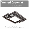 ZLINE Kitchen And Bath ZLINE Vented Crown Molding Profile 6 For Island Mount Range Hood (CM6V-655iB)