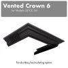 ZLINE Kitchen And Bath ZLINE Vented Crown Molding Profile 6 For Wall Mount Range Hood (CM6V-300C) 4.8