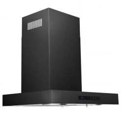 ZLINE Kitchen And Bath ZLINE Convertible Vent Wall Mount Range Hood In Black Stainless Steel (BSKEN)