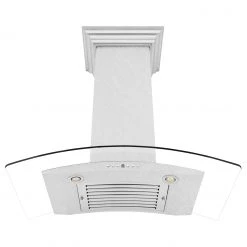 ZLINE Kitchen And Bath Shop By Brand ZLINE Wall Mount Range Hood In DuraSnow Stainless Steel & Glass (8KN4S)