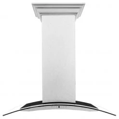 ZLINE Kitchen And Bath Shop By Brand ZLINE Wall Mount Range Hood In DuraSnow Stainless Steel & Glass (8KN4S)
