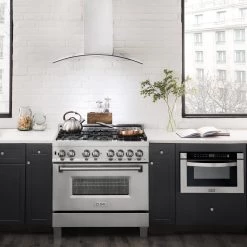 ZLINE Kitchen And Bath ZLINE Convertible Vent Wall Mount Range Hood In Stainless Steel & Glass (KN4)