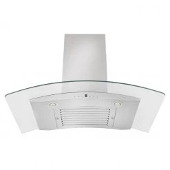 ZLINE Kitchen And Bath ZLINE Convertible Vent Wall Mount Range Hood In Stainless Steel & Glass (KN4)