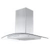 ZLINE Kitchen And Bath Shop By Brand ZLINE Convertible Vent Wall Mount Range Hood In Stainless Steel & Glass With Crown Molding (KZCRN)