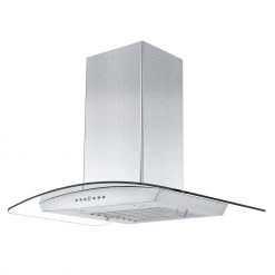 ZLINE Kitchen And Bath Shop By Brand ZLINE Convertible Vent Wall Mount Range Hood In Stainless Steel & Glass With Crown Molding (KZCRN)