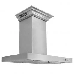 ZLINE Kitchen And Bath Shop By Brand ZLINE Wall Mount Range Hood In Stainless Steel With Built-In ZLINE CrownSound Bluetooth Speakers (KECRN-BT)