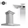 ZLINE Kitchen And Bath Shop By Brand ZLINE Wall Mount Range Hood In Stainless Steel With Built-In ZLINE CrownSound Bluetooth Speakers (KECRN-BT)