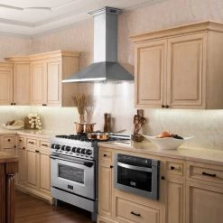 ZLINE Kitchen And Bath ZLINE 30 In. Ducted Vent Wall Mount Range Hood In Stainless Steel With Built-in ZLINE CrownSound Bluetooth Speakers (KL2CRN-BT)