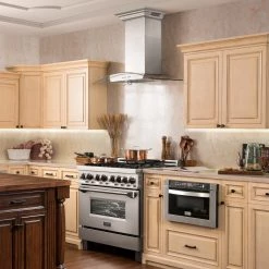 ZLINE Kitchen And Bath Shop By Brand ZLINE Wall Mount Range Hood In Stainless Steel With Built-in ZLINE CrownSound Bluetooth Speakers (KZCRN-BT)