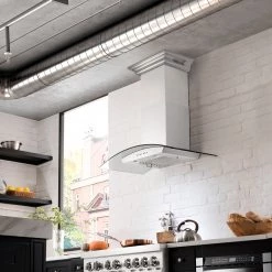 ZLINE Kitchen And Bath Shop By Brand ZLINE Wall Mount Range Hood In Stainless Steel With Built-in ZLINE CrownSound Bluetooth Speakers (KZCRN-BT)