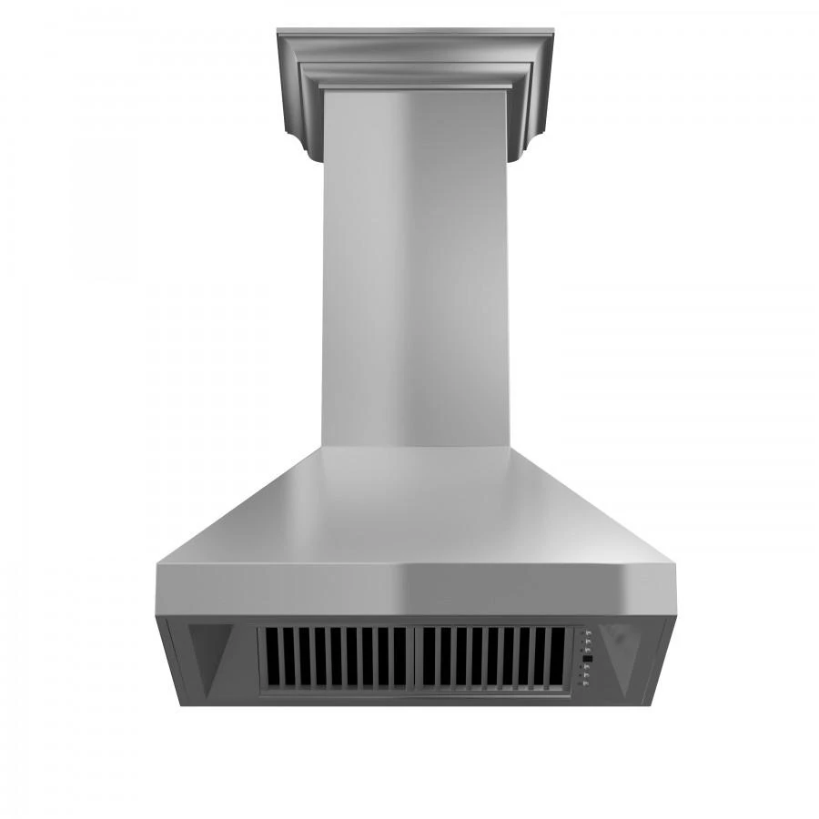 ZLINE Kitchen And Bath Shop By Brand ZLINE Professional Convertible Vent Wall Mount Range Hood In Stainless Steel With Crown Molding (597CRN) 7 ZLINE Kitchen And Bath Shop By Brand ZLINE Professional Convertible Vent Wall Mount Range Hood In Stainless Steel With Crown Molding (597CRN)