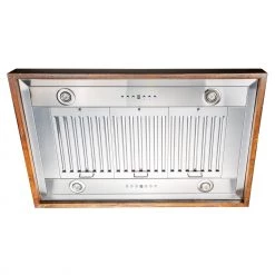 ZLINE Kitchen And Bath ZLINE Designer Wooden Island Mount Range Hood In Walnut With Remote Motor (KBiRR-RD/RS) Shop By Brand