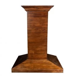 ZLINE Kitchen And Bath ZLINE Convertible Vent Wooden Island Mount Range Hood In Walnut (KBiRR) Shop By Brand