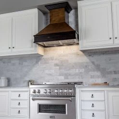 ZLINE Kitchen And Bath Shop By Brand ZLINE Wooden Wall Mount 700 CFM Range Hood In Antigua And Hamilton (329AH)