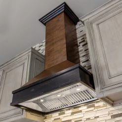 ZLINE Kitchen And Bath ZLINE Wooden Wall Mount Range Hood In Antigua And Hamilton - Includes Motor (329AH)