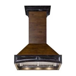ZLINE Kitchen And Bath ZLINE Wooden Wall Mount Range Hood In Antigua And Walnut (321AR)