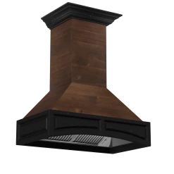 ZLINE Kitchen And Bath ZLINE Wooden Wall Mount Range Hood In Antigua And Walnut - Includes Dual Remote Motor (321AR-RD)