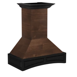 ZLINE Kitchen And Bath ZLINE Wooden Wall Mount Range Hood In Antigua And Walnut - Includes Dual Remote Motor (321AR-RD)