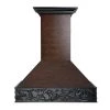ZLINE Kitchen And Bath ZLINE Wooden Wall Mount Range Hood In Antigua And Walnut - Includes Dual Remote Motor (373AW-RD)