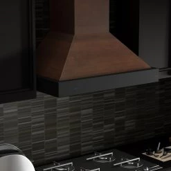 ZLINE Kitchen And Bath ZLINE Convertible Vent Wooden Wall Mount Range Hood In Antigua And Walnut (KBAR) Shop By Brand 25 ZLINE Kitchen And Bath ZLINE Convertible Vent Wooden Wall Mount Range Hood In Antigua And Walnut (KBAR) Shop By Brand