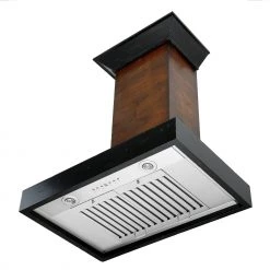 ZLINE Kitchen And Bath ZLINE Convertible Vent Wooden Wall Mount Range Hood In Antigua And Walnut (KBAR) Shop By Brand 22 ZLINE Kitchen And Bath ZLINE Convertible Vent Wooden Wall Mount Range Hood In Antigua And Walnut (KBAR) Shop By Brand
