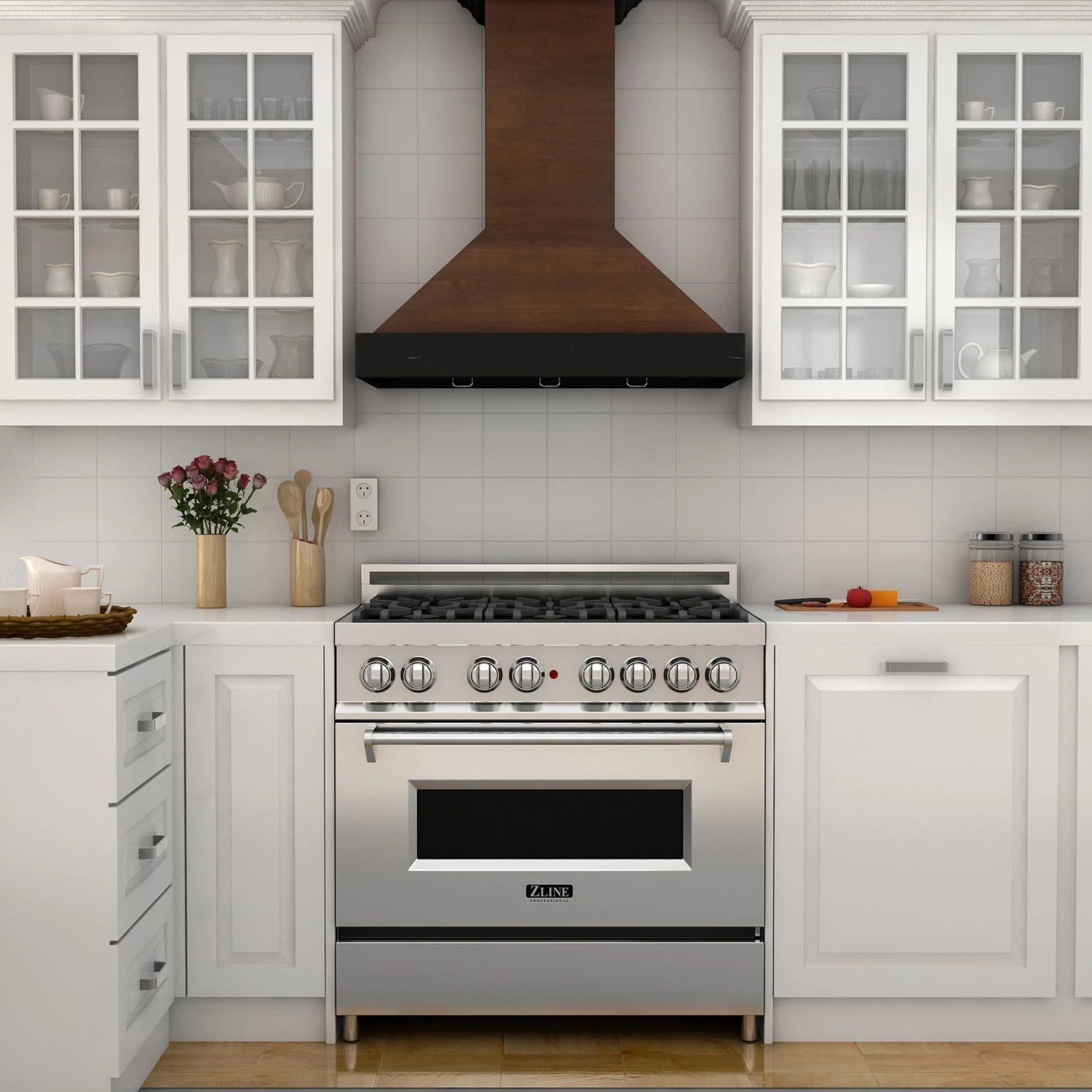 ZLINE Kitchen And Bath ZLINE Convertible Vent Wooden Wall Mount Range Hood In Antigua And Walnut (KBAR) Shop By Brand 12 ZLINE Kitchen And Bath ZLINE Convertible Vent Wooden Wall Mount Range Hood In Antigua And Walnut (KBAR) Shop By Brand