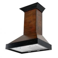 ZLINE Kitchen And Bath ZLINE Convertible Vent Wooden Wall Mount Range Hood In Antigua And Walnut (KBAR) Shop By Brand 20 ZLINE Kitchen And Bath ZLINE Convertible Vent Wooden Wall Mount Range Hood In Antigua And Walnut (KBAR) Shop By Brand