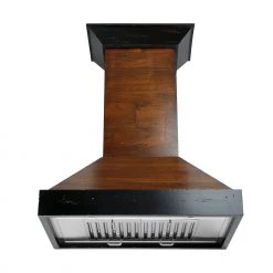 ZLINE Kitchen And Bath ZLINE Convertible Vent Wooden Wall Mount Range Hood In Antigua And Walnut (KBAR) Shop By Brand 19 ZLINE Kitchen And Bath ZLINE Convertible Vent Wooden Wall Mount Range Hood In Antigua And Walnut (KBAR) Shop By Brand