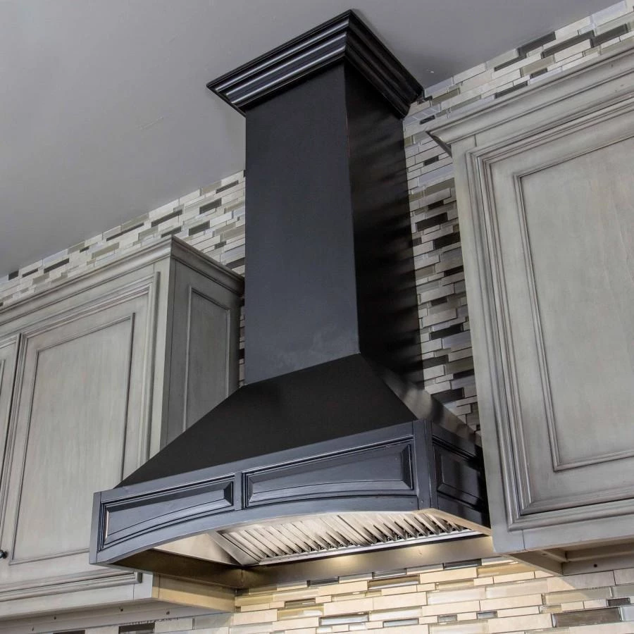 ZLINE Kitchen And Bath ZLINE Wooden Wall Mount Range Hood In Black - Includes Motor (321CC) Shop By Brand 2 ZLINE Kitchen And Bath ZLINE Wooden Wall Mount Range Hood In Black - Includes Motor (321CC) Shop By Brand