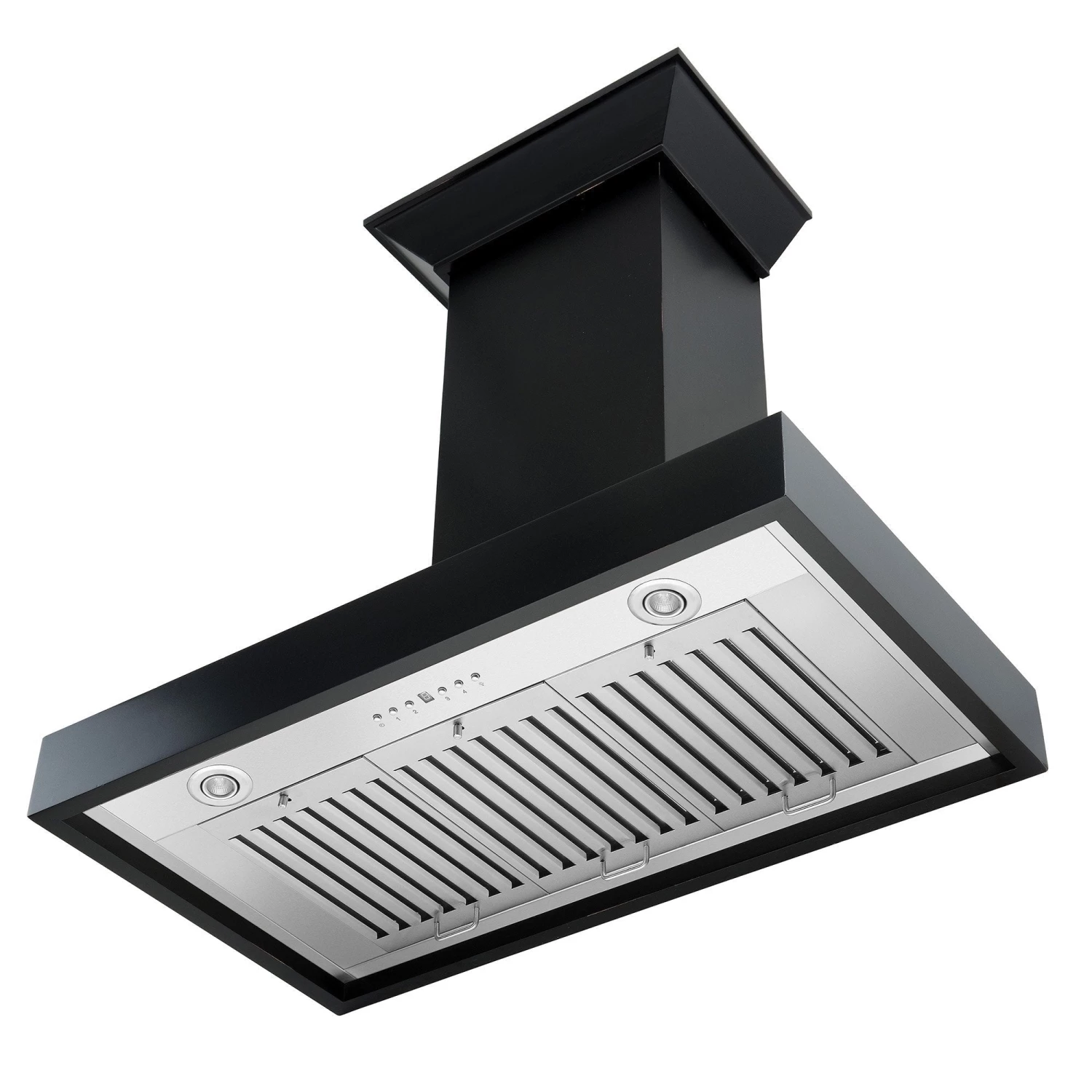 ZLINE Kitchen And Bath ZLINE Convertible Vent Wooden Wall Mount Range Hood In Black (KBCC) 8 ZLINE Kitchen And Bath ZLINE Convertible Vent Wooden Wall Mount Range Hood In Black (KBCC)
