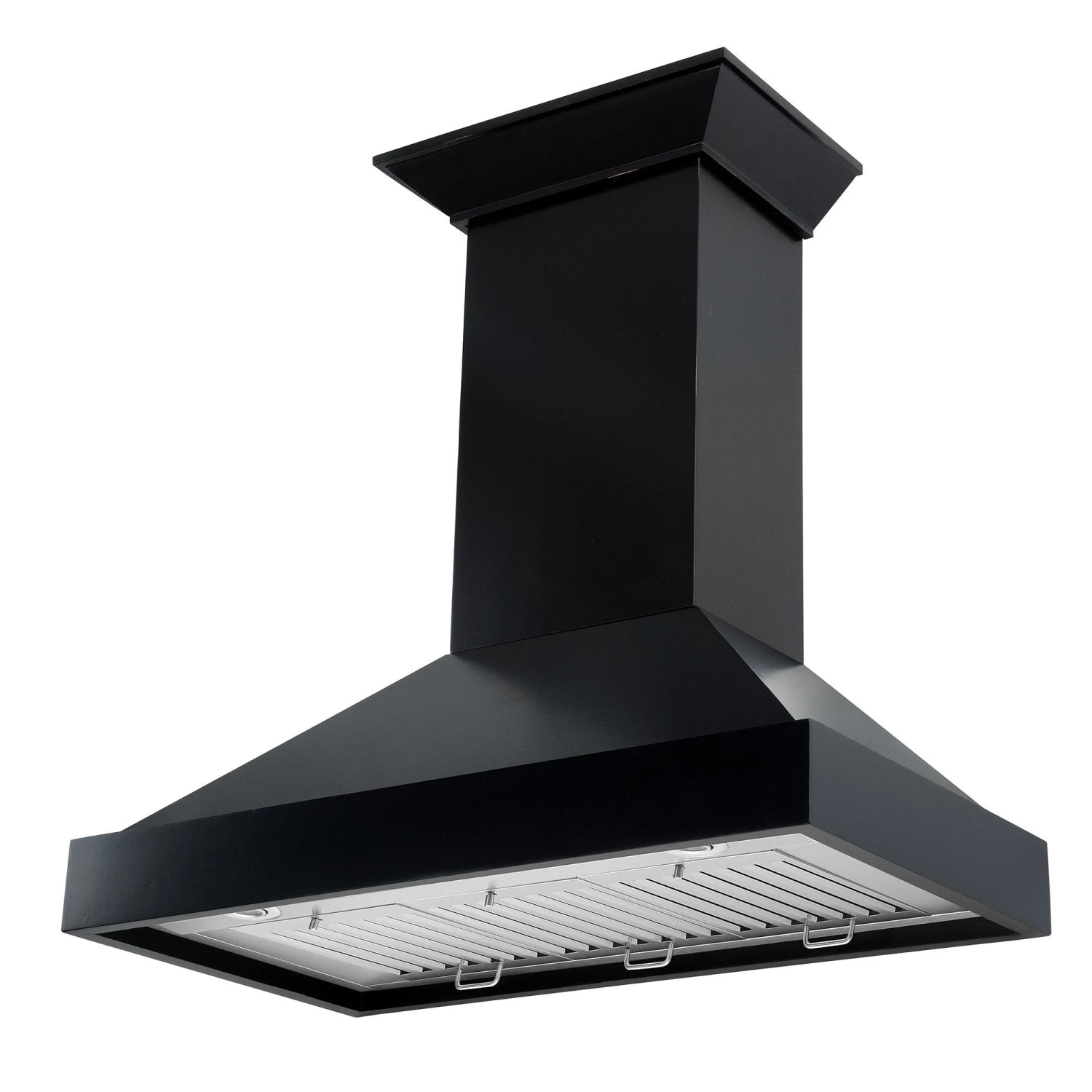 ZLINE Kitchen And Bath ZLINE Convertible Vent Wooden Wall Mount Range Hood In Black (KBCC) 6 ZLINE Kitchen And Bath ZLINE Convertible Vent Wooden Wall Mount Range Hood In Black (KBCC)