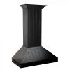 ZLINE Kitchen And Bath Shop By Brand ZLINE Wooden Wall Mount Range Hood In Black - Includes Motor (KPCC)