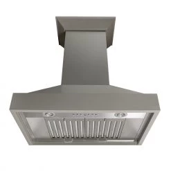 ZLINE Kitchen And Bath ZLINE 30 In. Ducted Wooden Wall Mount Range Hood In Gray With Remote Motor (KBUU-RD) Shop By Brand