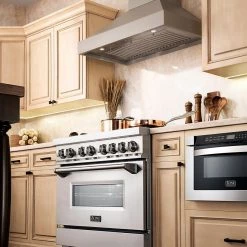 ZLINE Kitchen And Bath ZLINE 30 In. Ducted Wooden Wall Mount Range Hood In Gray With Remote Motor (KBUU-RD) Shop By Brand