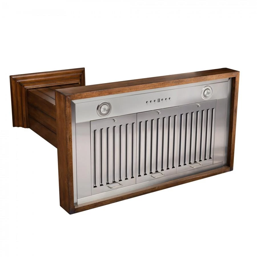 ZLINE Kitchen And Bath Shop By Brand ZLINE Wooden Wall Mount Range Hood In Rustic Light Finish - Includes Motor (KPLL) 7 ZLINE Kitchen And Bath Shop By Brand ZLINE Wooden Wall Mount Range Hood In Rustic Light Finish - Includes Motor (KPLL)
