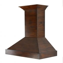 ZLINE Kitchen And Bath ZLINE Convertible Vent Wooden Wall Mount Range Hood In Walnut (KBRR) Shop By Brand