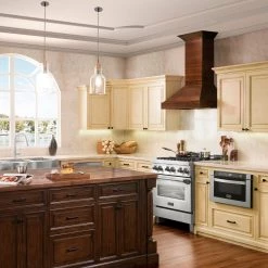 ZLINE Kitchen And Bath ZLINE Convertible Vent Wooden Wall Mount Range Hood In Walnut (KBRR) Shop By Brand