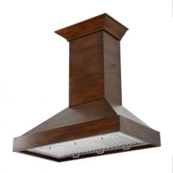 ZLINE Kitchen And Bath ZLINE Convertible Vent Wooden Wall Mount Range Hood In Walnut (KBRR) Shop By Brand