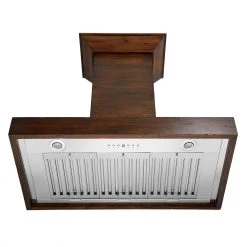 ZLINE Kitchen And Bath ZLINE Convertible Vent Wooden Wall Mount Range Hood In Walnut (KBRR) Shop By Brand
