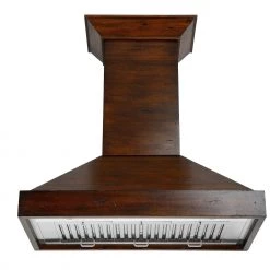 ZLINE Kitchen And Bath ZLINE Convertible Vent Wooden Wall Mount Range Hood In Walnut (KBRR) Shop By Brand