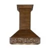 ZLINE Kitchen And Bath ZLINE Wooden Wall Mount Range Hood In Walnut - 400 CFM And 700 CFM Options (373RR-RD/RS) Shop By Brand
