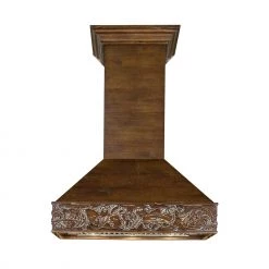 ZLINE Kitchen And Bath ZLINE Wooden Wall Mount Range Hood In Walnut - 400 CFM And 700 CFM Options (373RR-RD/RS) Shop By Brand