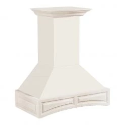 ZLINE Kitchen And Bath Shop By Brand ZLINE Wooden Wall Mount Range Hood In White (321TT)
