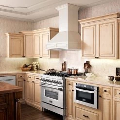 ZLINE Kitchen And Bath ZLINE Wooden Wall Mount Range Hood In White Includes Remote Blower Motor 400CFM/700CFM Options (321TT-RD/RS) 21 ZLINE Kitchen And Bath ZLINE Wooden Wall Mount Range Hood In White Includes Remote Blower Motor 400CFM/700CFM Options (321TT-RD/RS)